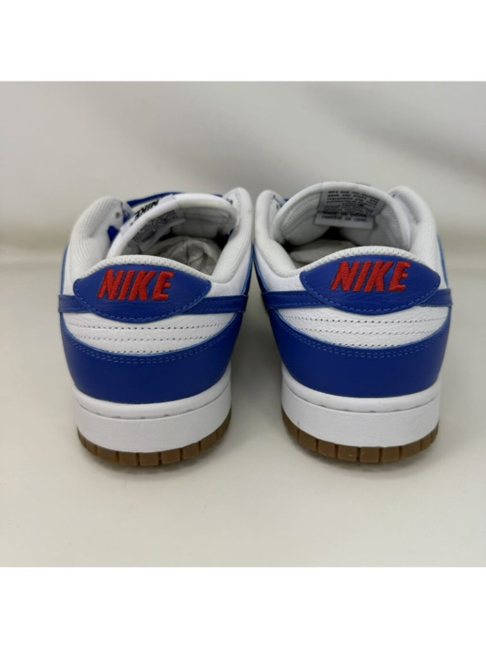 Nike By You Custom Dunk Low Athletic Shoes Blue White Men’s Size 11.5 - Picture 4 of 8